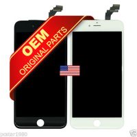 Original black Grade A +++ LCD Display Touch Digitizer Complete Screen with Frame Full Assembly Replacement for iphone 6 plus