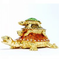 Tortoise Metal jewelry box