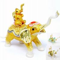 Elephant  Metal jewelry box