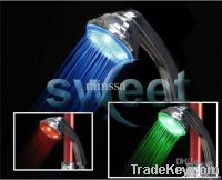 led head shower plastic color changing bathroom shower head led faucet