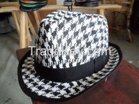 straw hat, fedora hat,wool hat