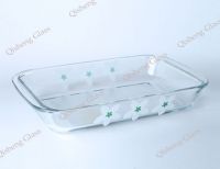 Square glass plate