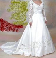 modest new style wedding dress with long sleeves