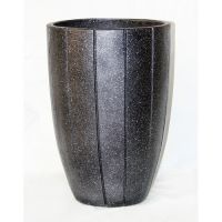 Glassfiber Round Pot-Granit