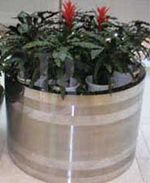 stainless steel flower  pots