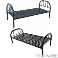simple metal single bed