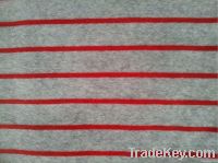 80/20% CVC Stripe Melange Grey Velour Fabric/Velvet Knitted Fabric