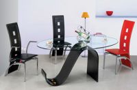 Glass  dining table