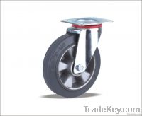 Swivel Caster with Elastic Rubber wheel(Aluminum core)