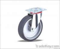 Swivel Caster with Elastic Rubber wheel(Aluminum core)