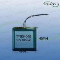 High Energy Lithium Polymer Battery 504040 3.7V 800mAh 2.96WH No Pollution