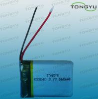 3.7V 560mAh 503040 Rechargeable Lithium Polymer Battery for GPS,Cordless Phone