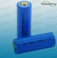 18500 3.2V 1200mAh Lithium Polymer Battery, Flashlight LiFePO4 Rechargeable Battery Cell