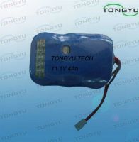 11.1V 4000mAh Rechargeable Lithium Batteries With Fuel Gauge For LED Lighting / Diving Lights