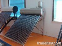 Unpressure solar water heater with double tanks