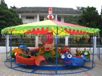 playful carp jumping water amusement park equipment