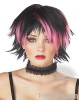 Pink Razor Streak Adult Wig