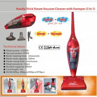 Handy/Stick Steam Vacuum Cleaner with Sweeper (3 in 1)