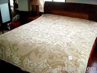 Raschel pure wool blanket