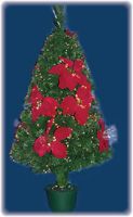 Red Flower Christmas Tree