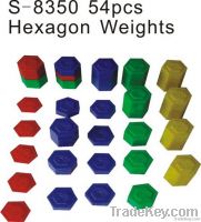 54PCS  Hexagon Weights