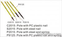 Pole with PC plasitic nail and spring