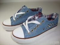 2013 Spring Summer New Design Girls Canvas Vulcanize Shoes