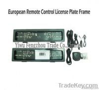 European remote control license plate frame
