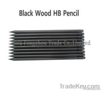 Black wood HB pencil