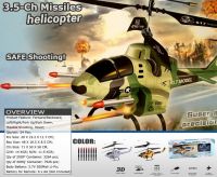 3.5-Ch Gyro Radio Controlled Rc Missiles Helicopter