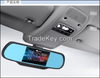 Capactive 5 inch GPS Navigation DVR Recorder Car Rear Mirror FM AV 8GB MP3