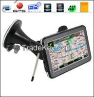 4GB 7 inch LCD GPS Navigator Tracker DVR Recorder FM AV BT Free Map