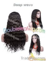 Crazy promotion deep wave christmas wigs