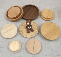 Wooden lids, screwable sealed glass jars wood cover lids