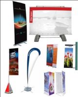 BROCHURES, FLYERS, BANNERS, SIGN BOARDS AND STANDS