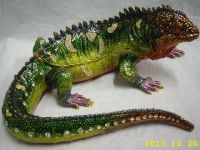 Lizard Bejewelled Box- large