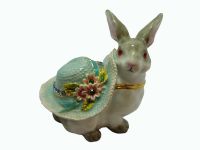 Rabbit with Hat Trinket Box