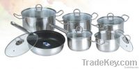 Steel wire handles 12 pcs cookware set (WW-C045A)