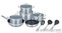 Non stick coating 14 pcs cookware set (WW-C017)
