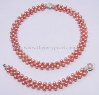 freshwater pearl necklace-JN-0157