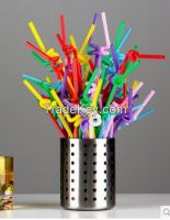 Ã˜ 6mm / 26cm DIY Plastic Bendable Crazy Straws Juice Drinking Straw Party Supplies