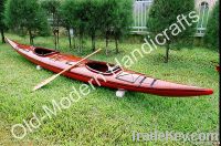 Double Kayak Dark Painted with Red bottom