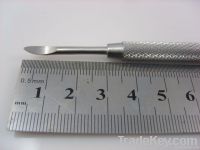 stainless steel double ended cuticle pusher