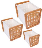 Bamboo storage bin