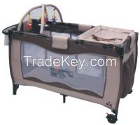 good quality baby crib EN 716 with toy bag toy bar and three toys