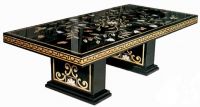 black marble table top