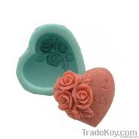 valentine's day silicone rubber soap molds soap mold