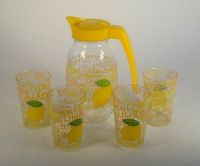 glass juice jar set