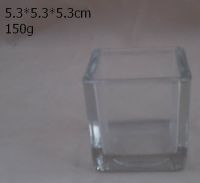 clear square candle holder 2