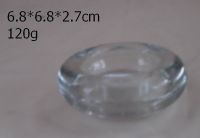 clear flat candle holder 1